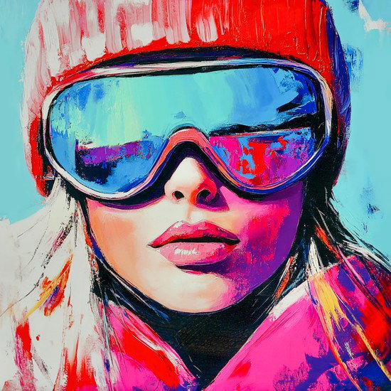SKIING RED