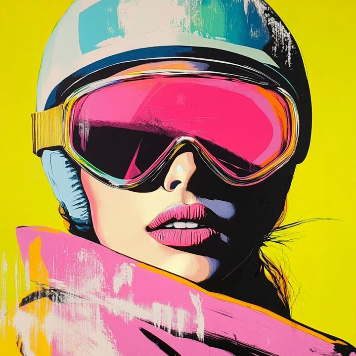   SKIING PINK by Claudia Sauter
