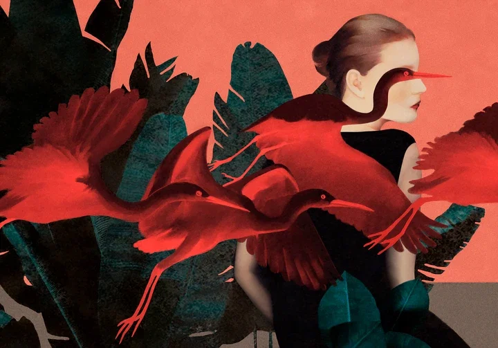   Crossed Glances by Daria Petrilli