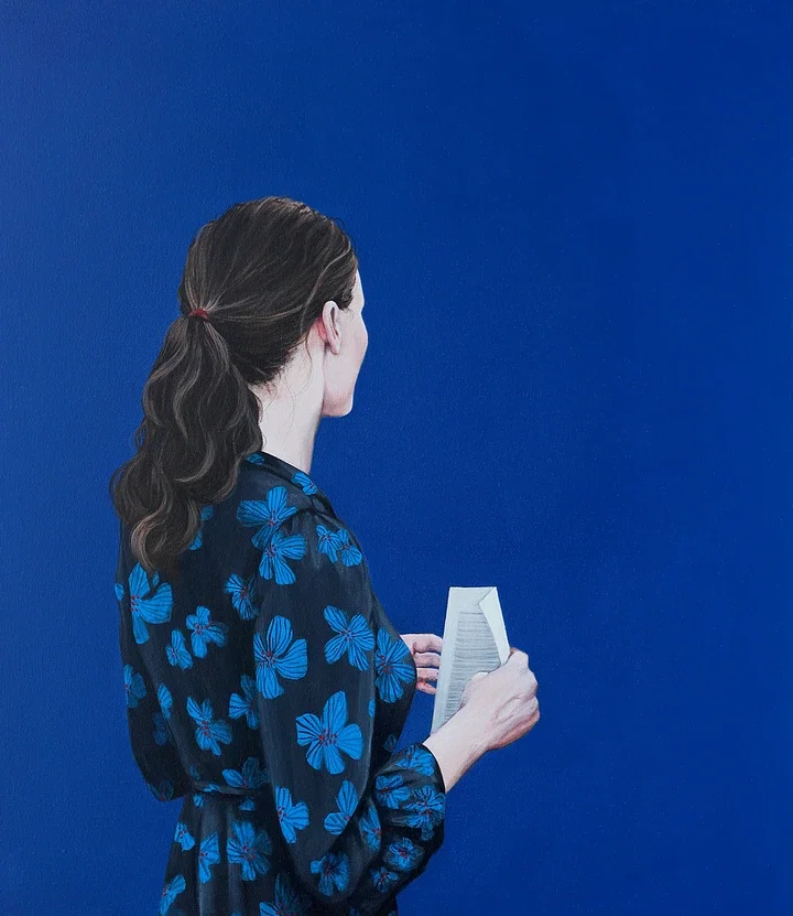   Girl reading XXI by Karoline Kroiss