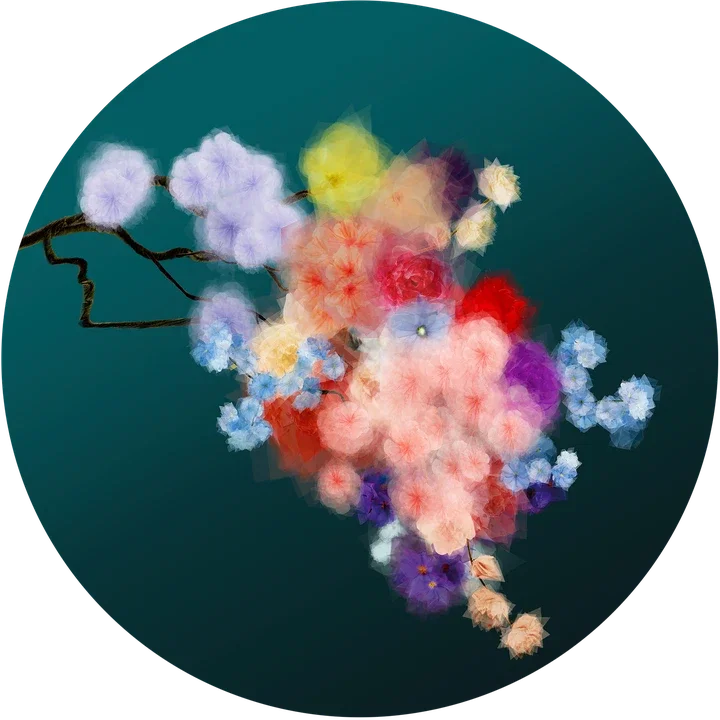   Worlds  on a  branch  1 by Margarete Schrüfer