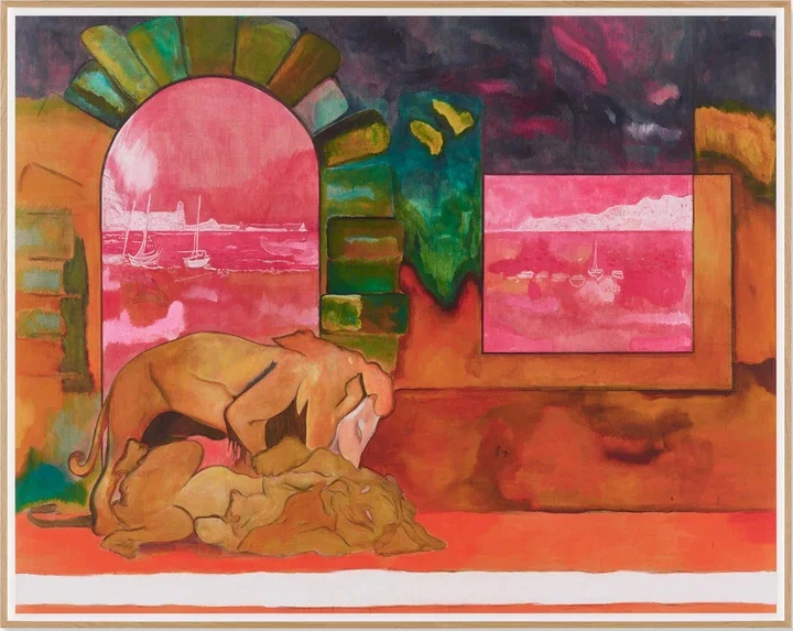   Lions (Ghost) by Peter Doig
