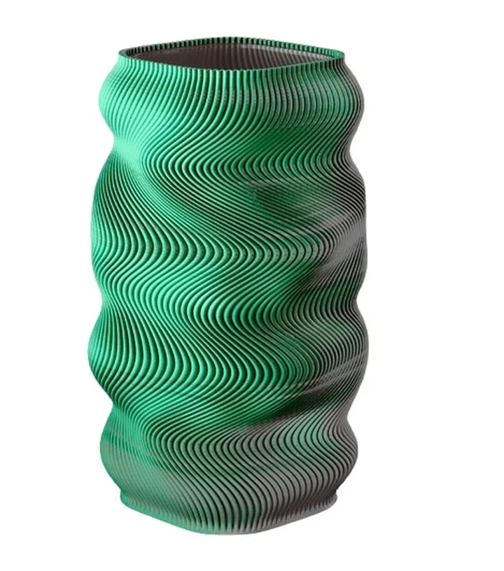   Moiré Vase - Peppermint by Sheyn