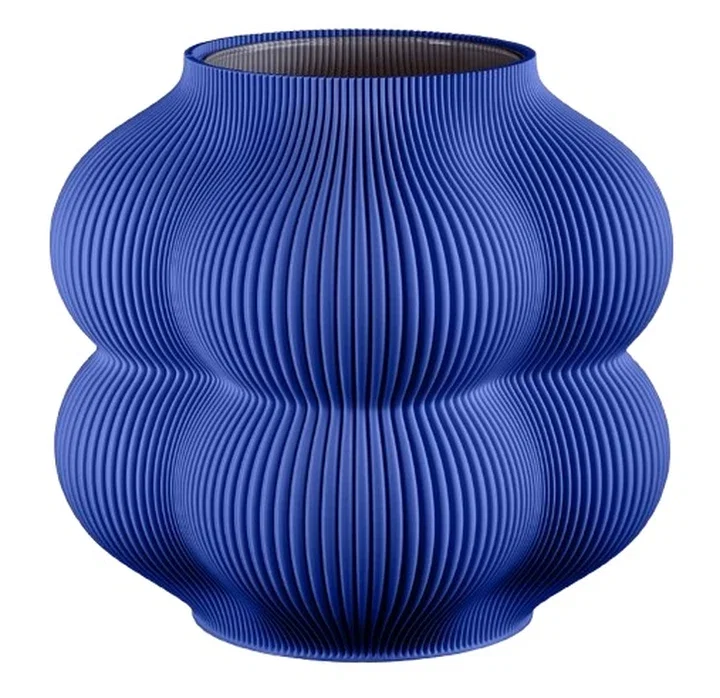   Big Peach Vase - Blue by Sheyn