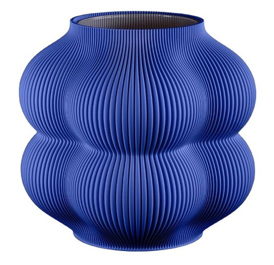 Big Peach Vase - Blue