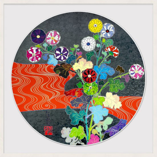 Flowers Blooming in the Isle of the Dead by Takashi Murakami