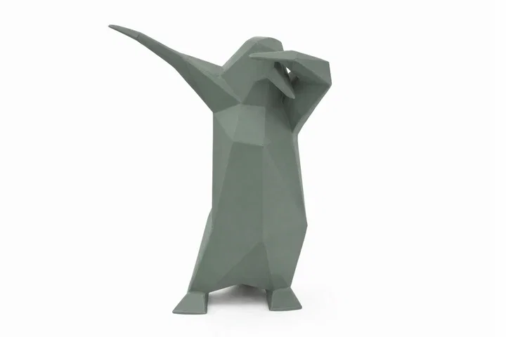   Dab Pinguin - Matt Pewter Grey von Vittorio Gennari