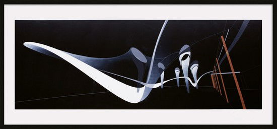 The Serpentine Sackler Gallery – Perspective Sketch by Zaha Hadid